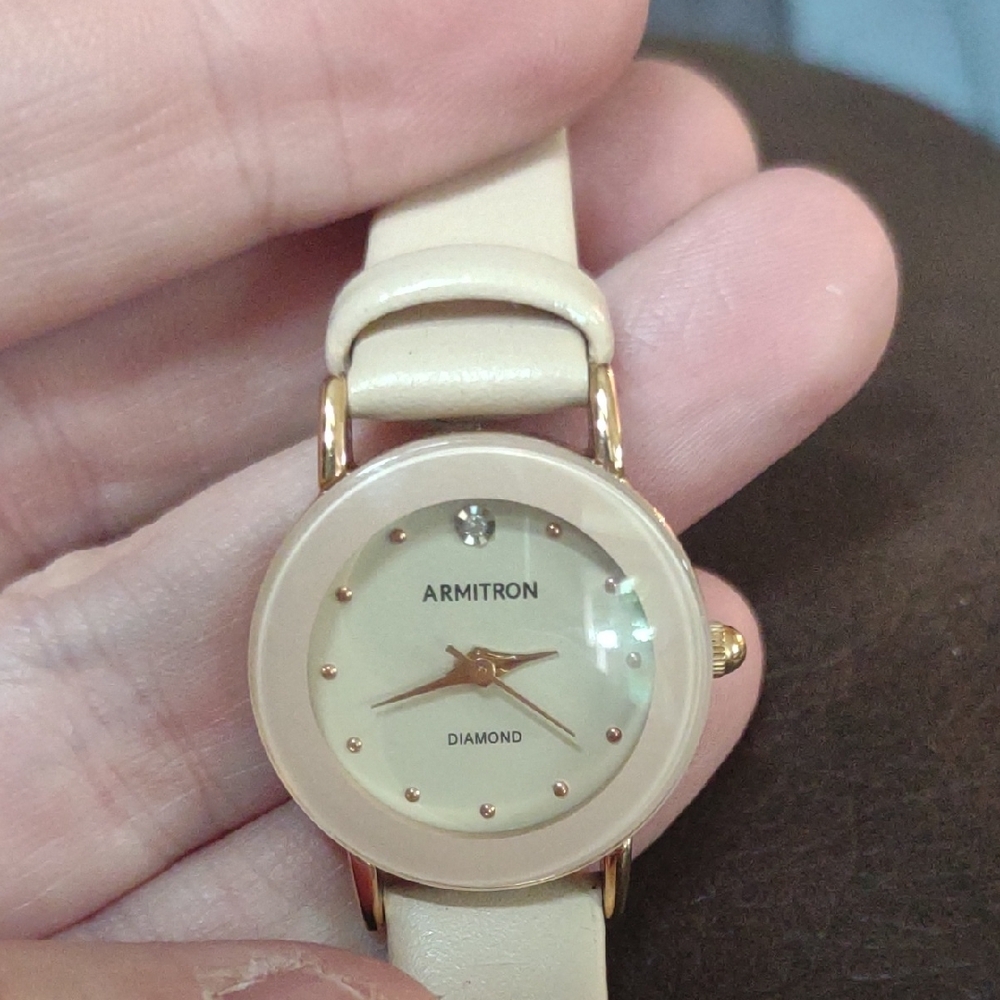 Armitron Cream‎ and Gold Ladies' Watch